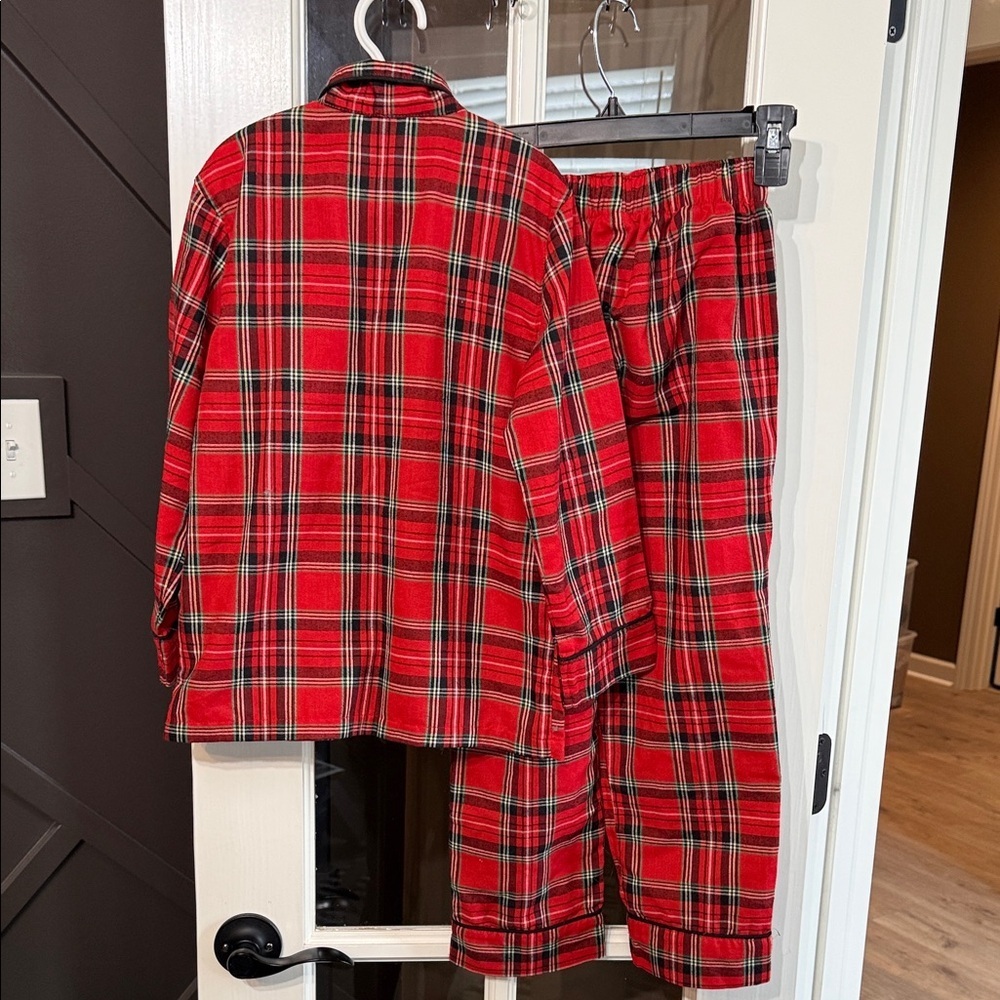 CREW CUTS 2 Pc. Red Flannel Plaid  Pajamas Size Small (6/7) - Picture 8 of 10